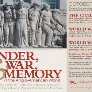 Conference on Gender, War, and Memory in the Anglo-American World